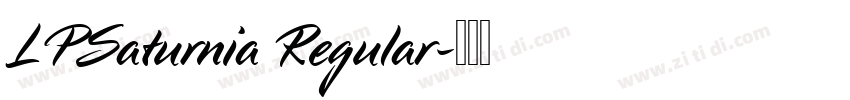 LPSaturnia Regular字体转换